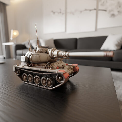 war tank 3D print model