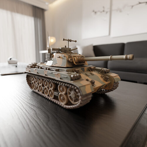 war tank 3D print model