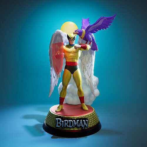 Birdman and Avenger - Hanna - Barbera Fanart 3D print model