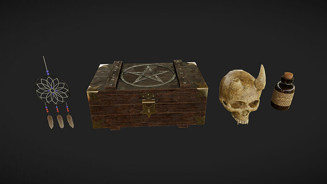Occult Items 09 Low-poly 3D model