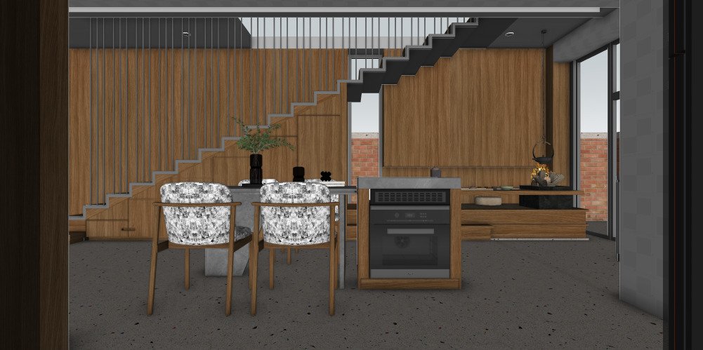 Modern Open Plan Stylish Interior 3D Model Low-poly 3D model_27