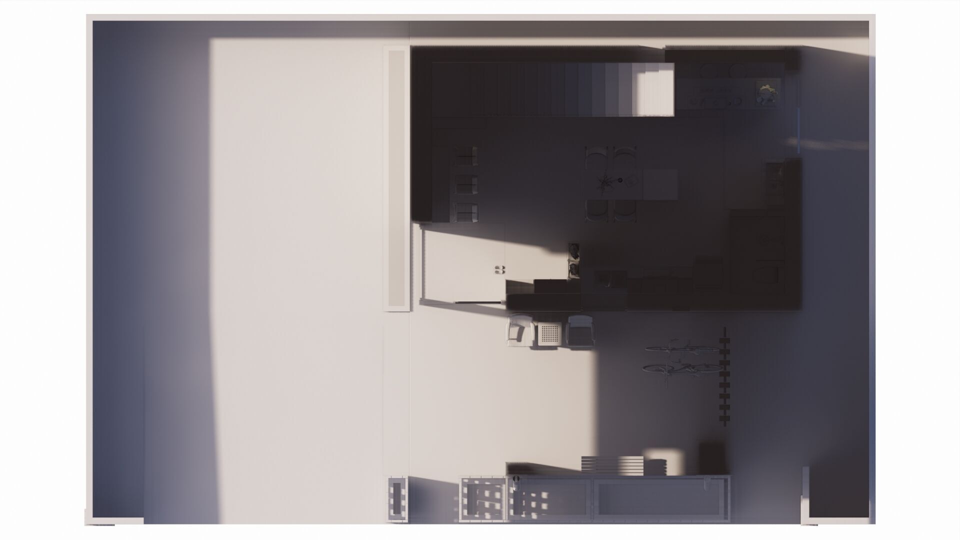 Modern Open Plan Stylish Interior 3D Model Low-poly 3D model_22