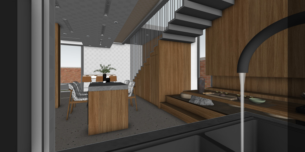 Modern Open Plan Stylish Interior 3D Model Low-poly 3D model_26