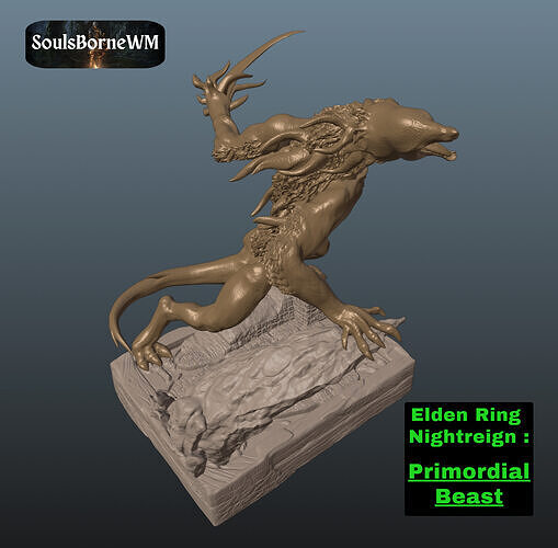 Elden Ring Nightreign Primordial Beast executor beast 3D print model