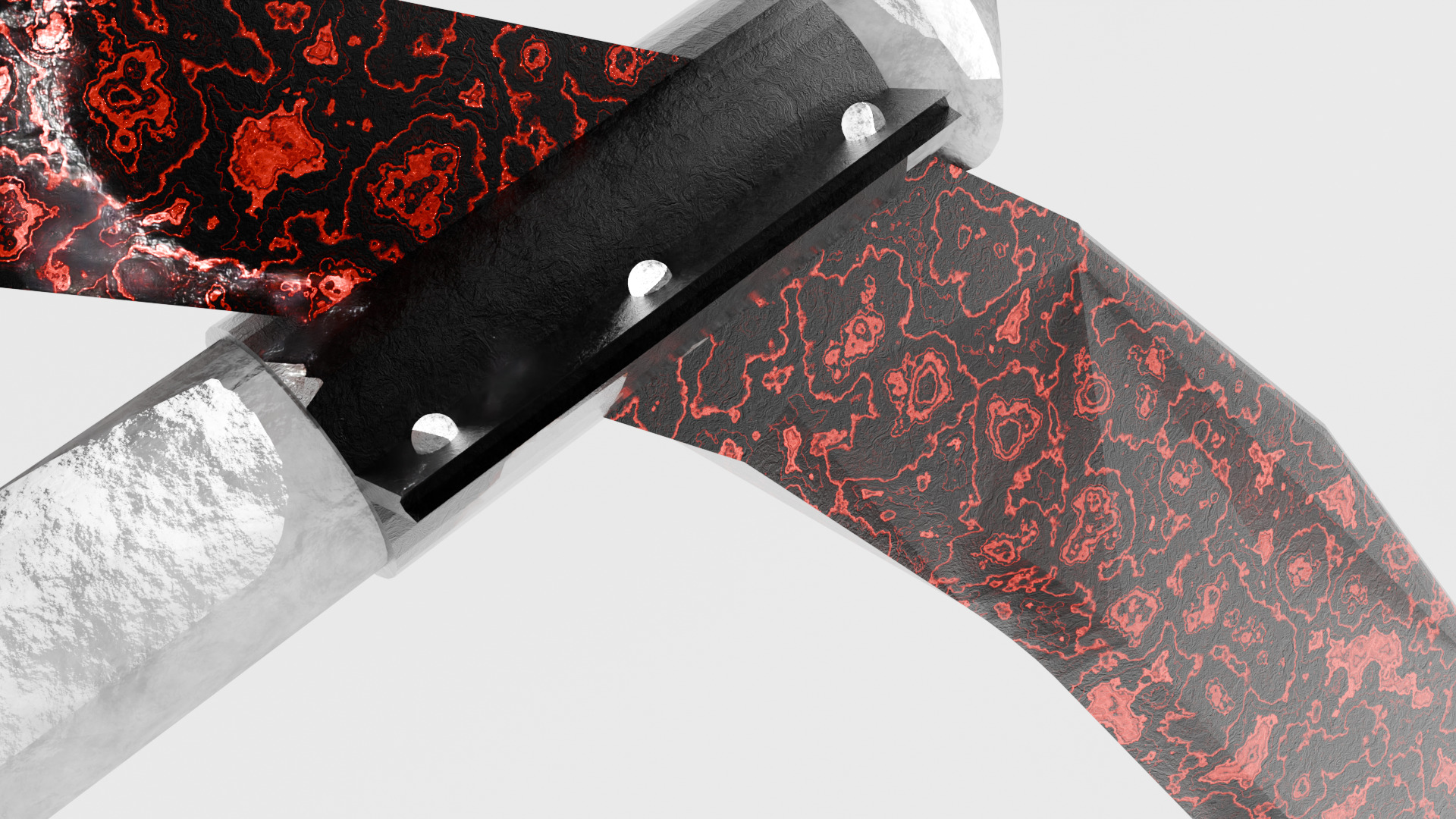 Scythe Low-poly 3D model_8