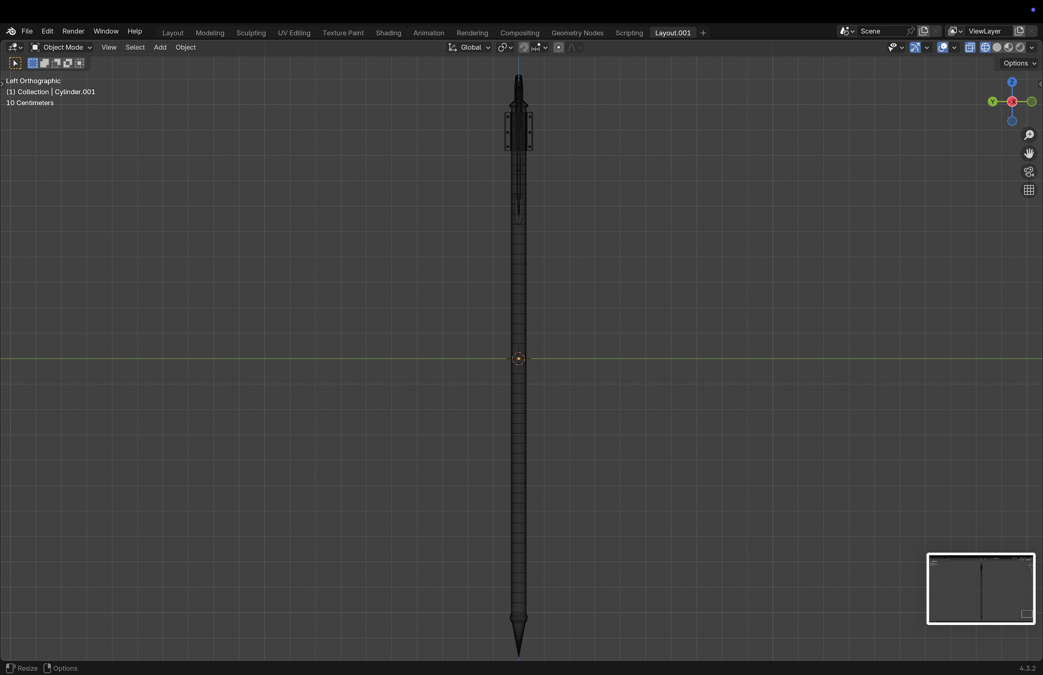 Scythe Low-poly 3D model_15