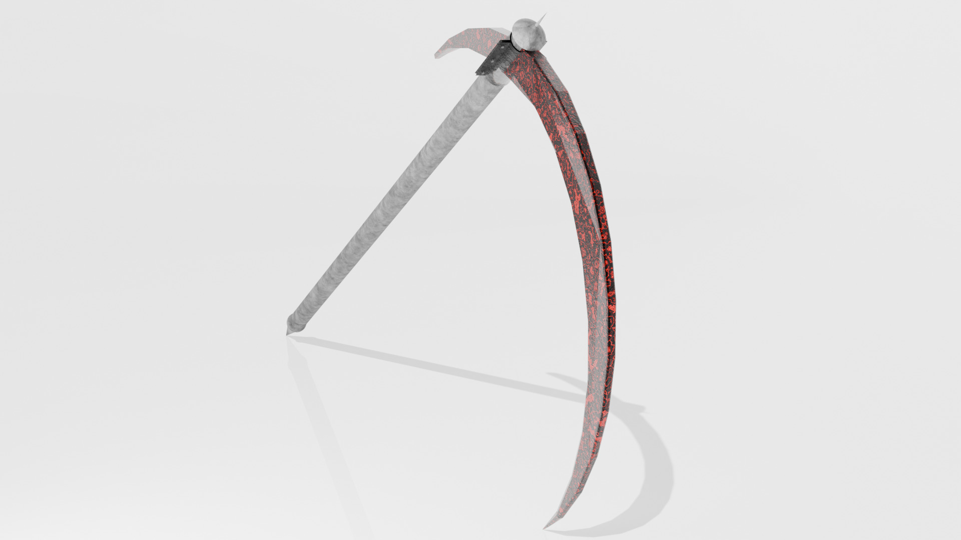 Scythe Low-poly 3D model_5