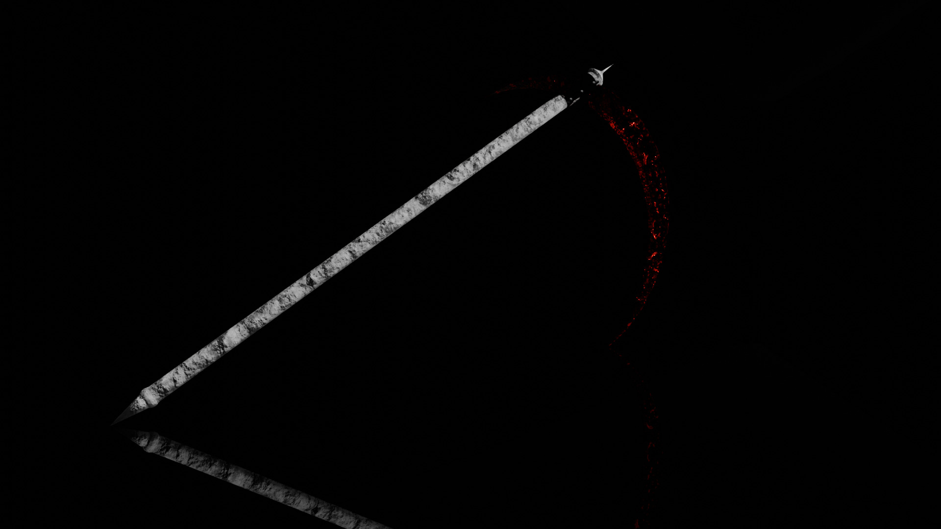 Scythe Low-poly 3D model_3