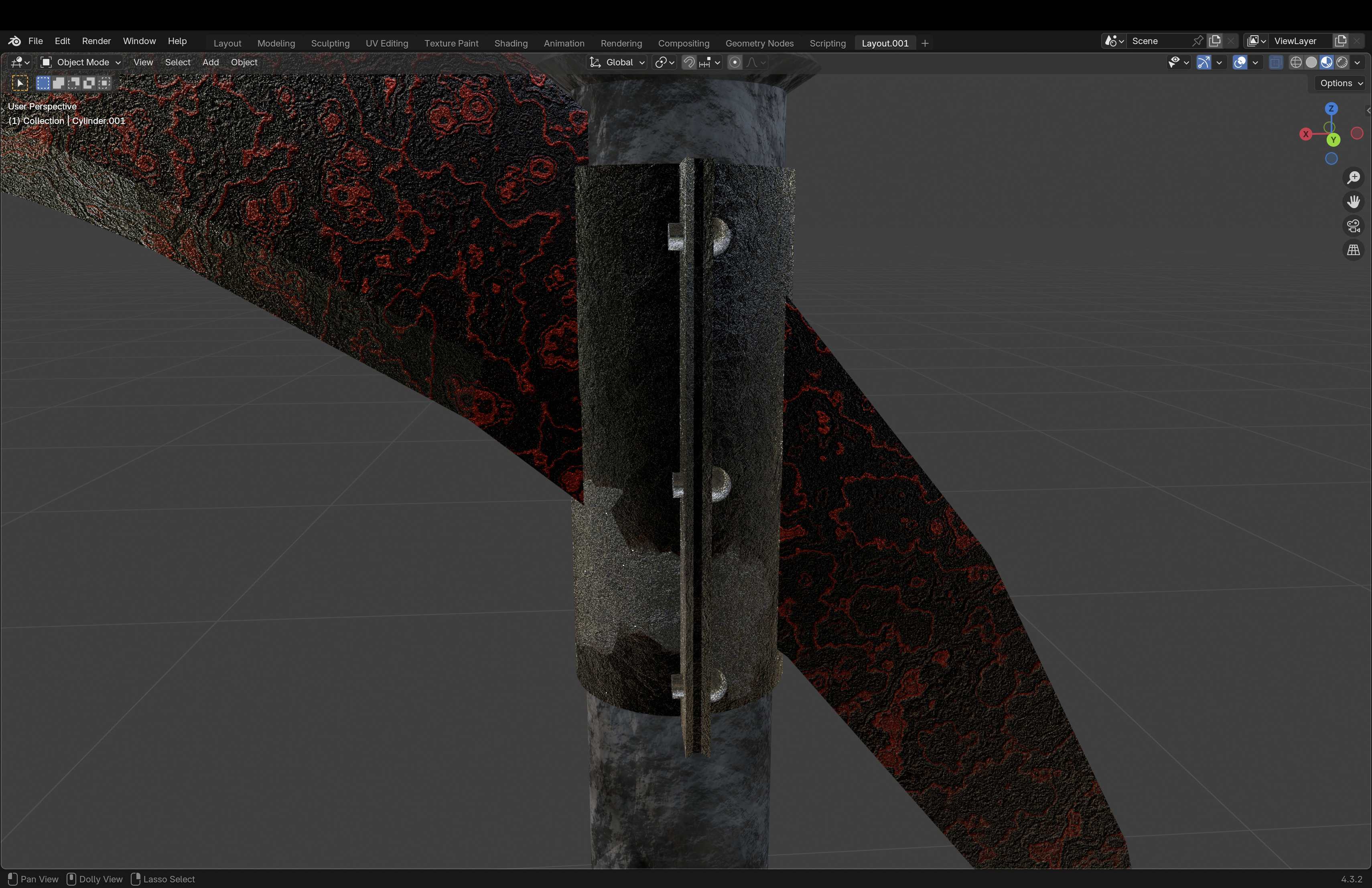 Scythe Low-poly 3D model_12