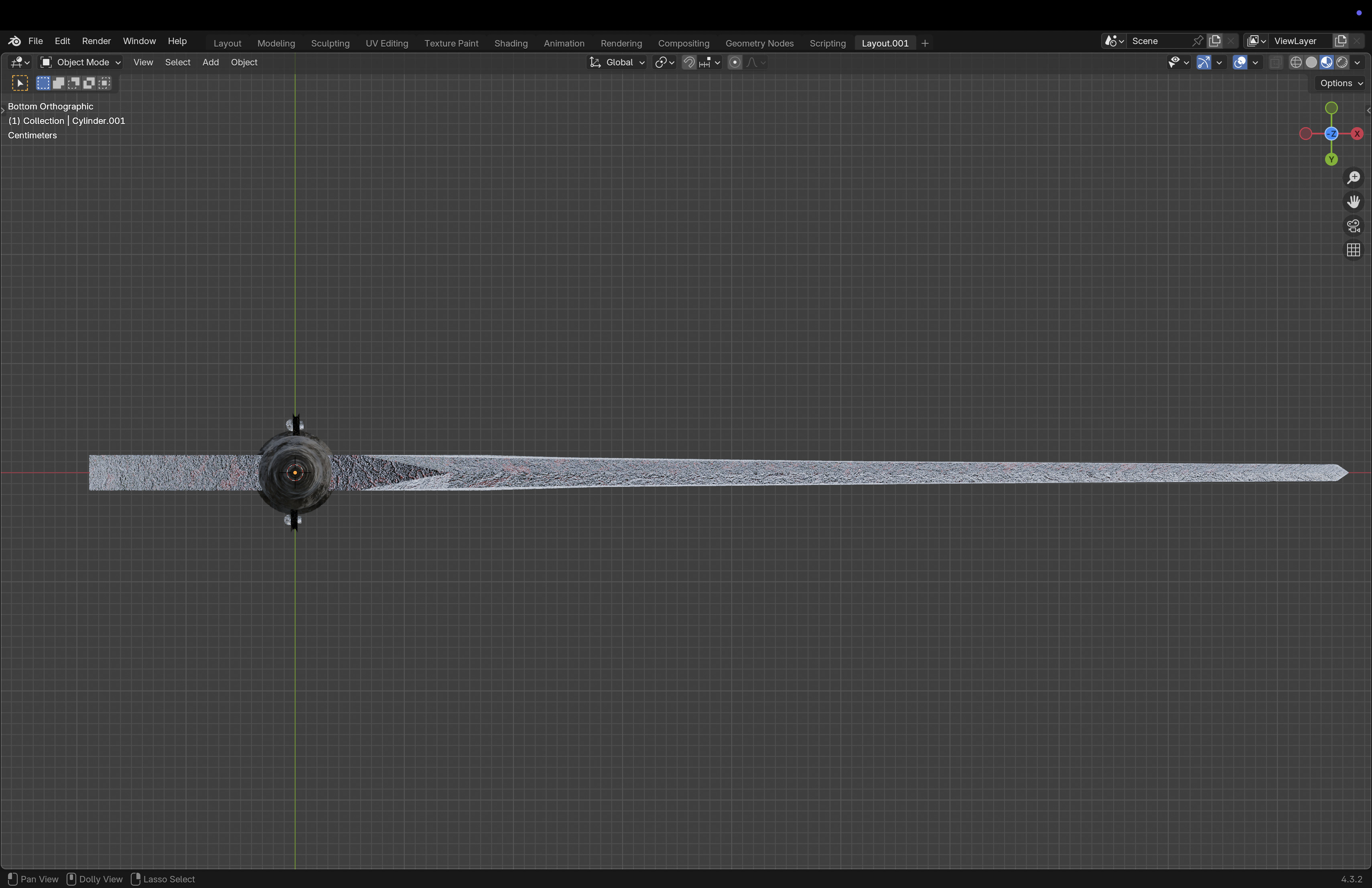 Scythe Low-poly 3D model_10