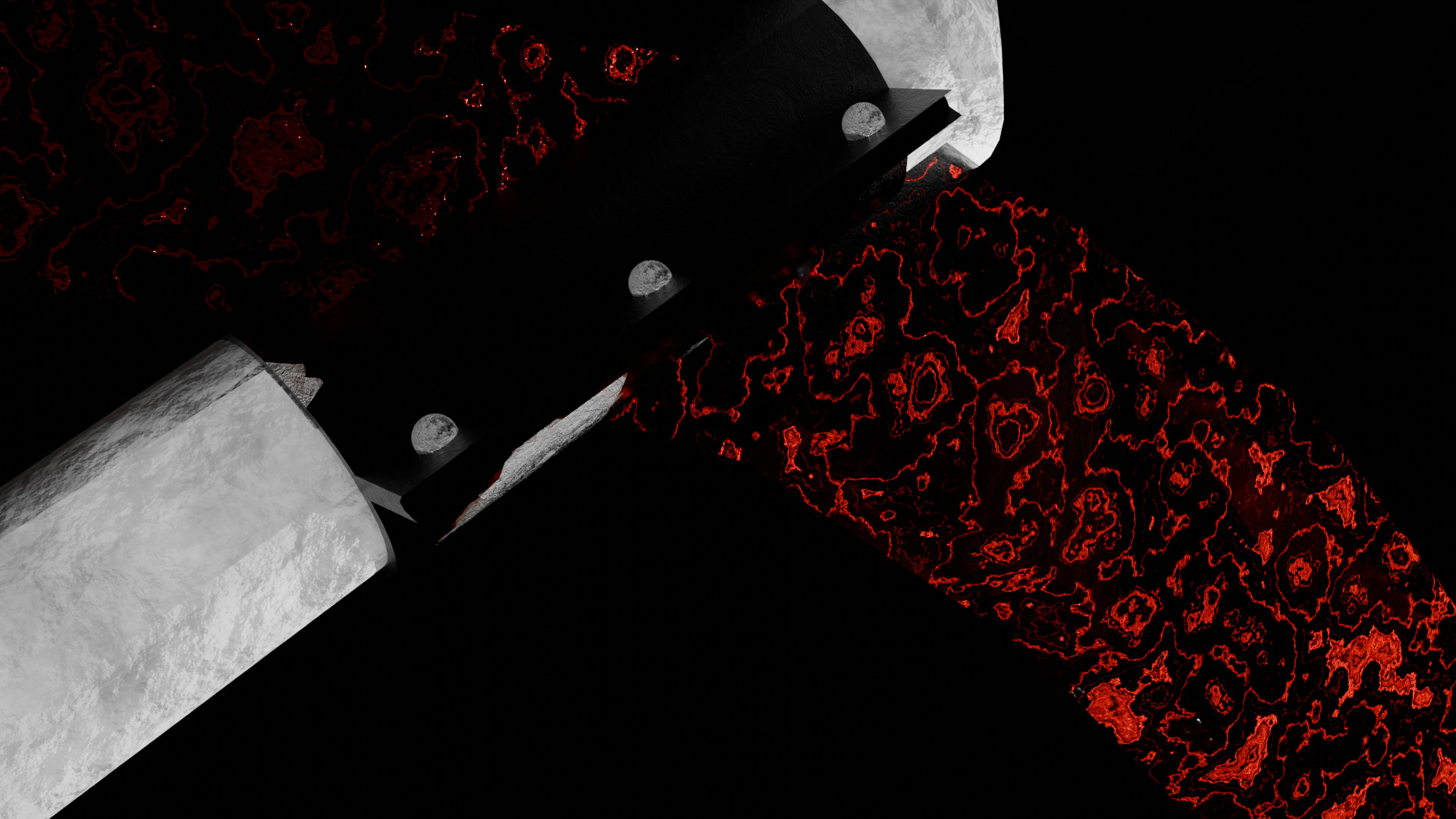 Scythe Low-poly 3D model_7