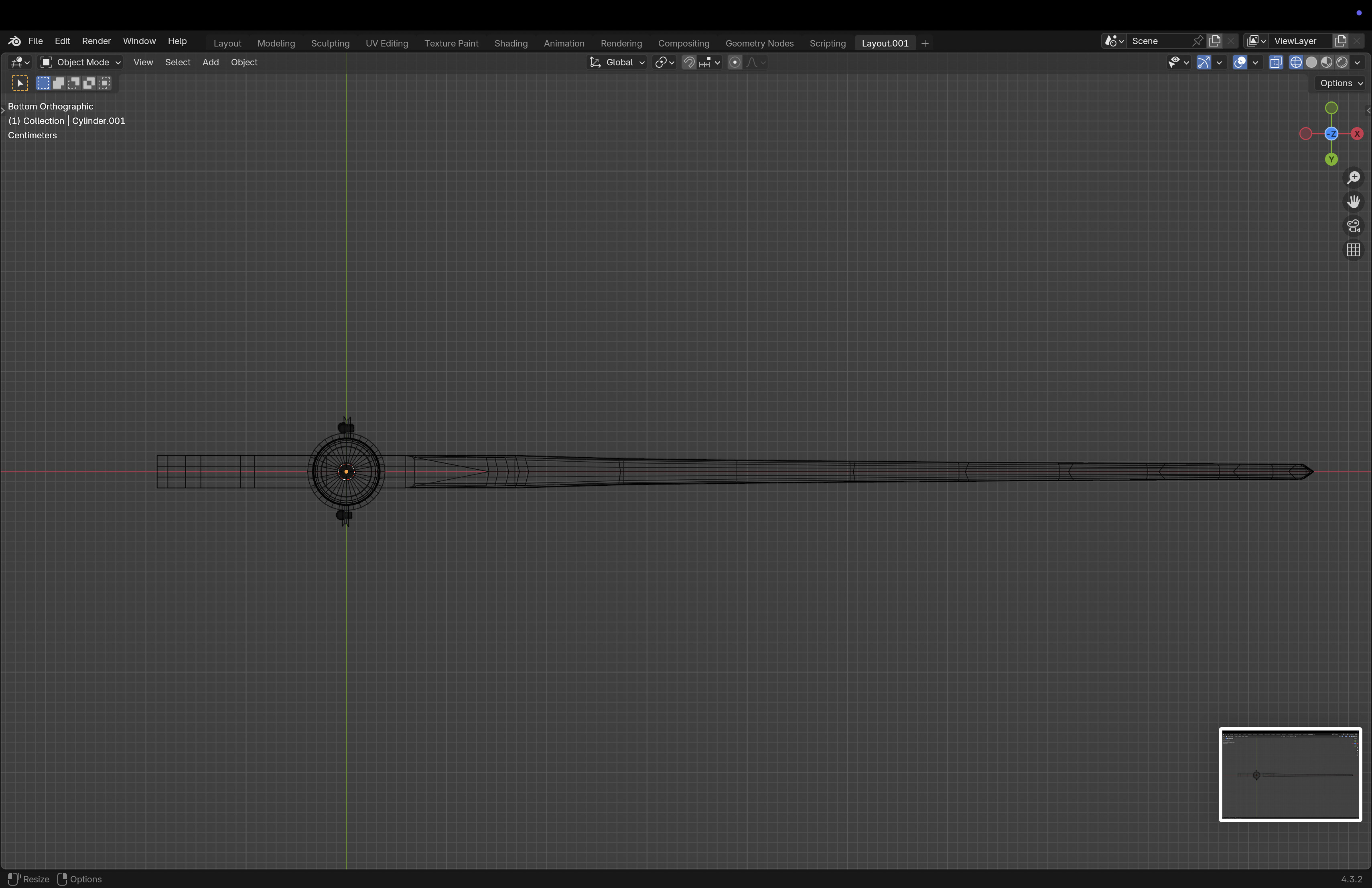 Scythe Low-poly 3D model_16