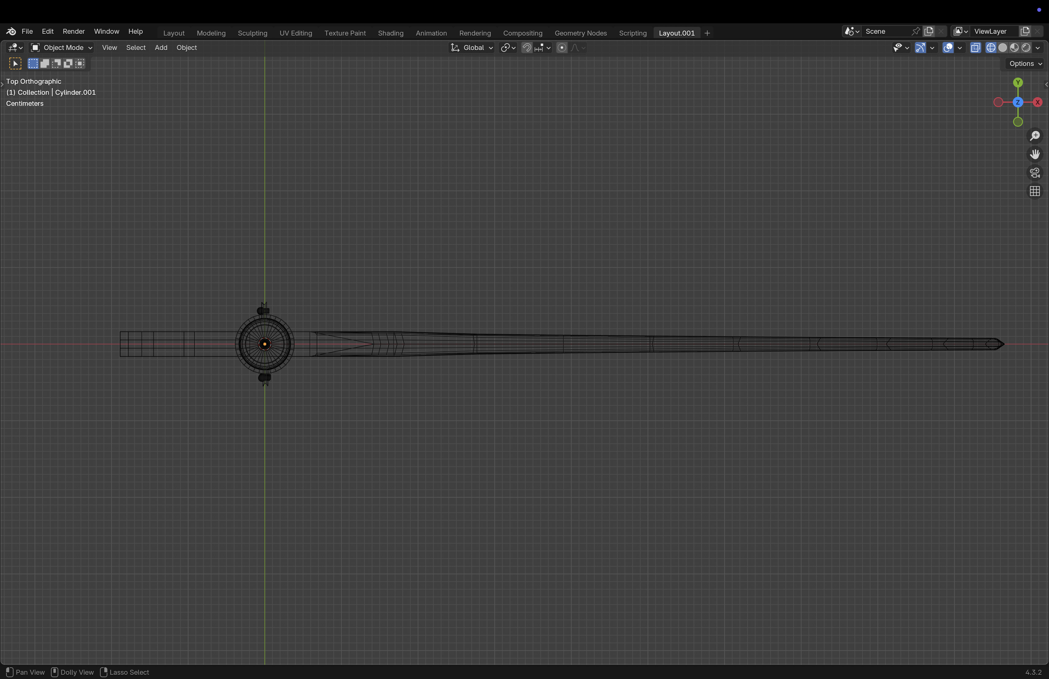 Scythe Low-poly 3D model_19