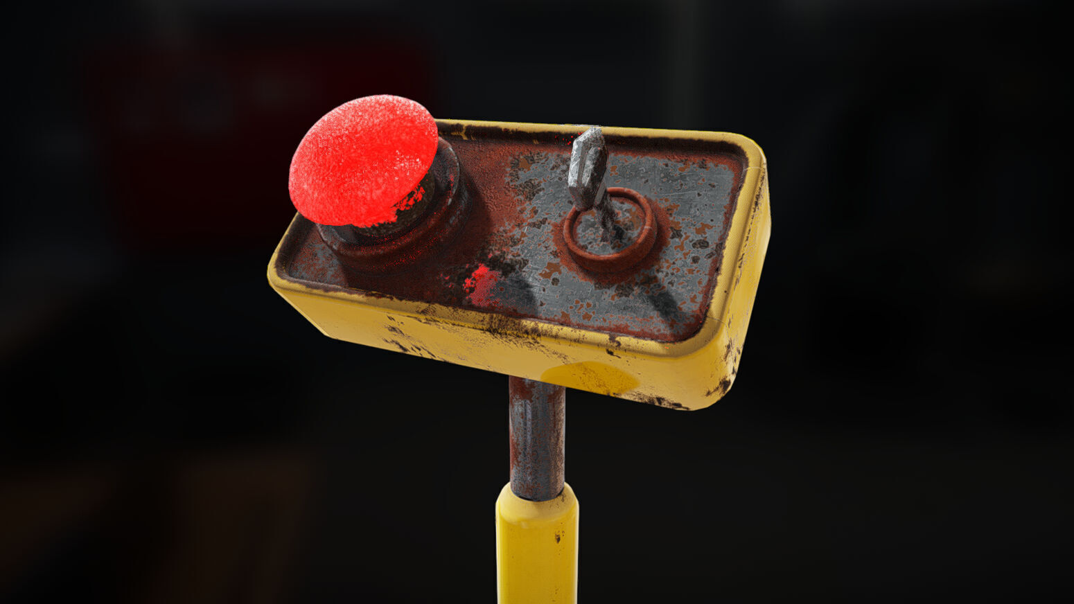 Button And Key Animated Panel 3D model_1