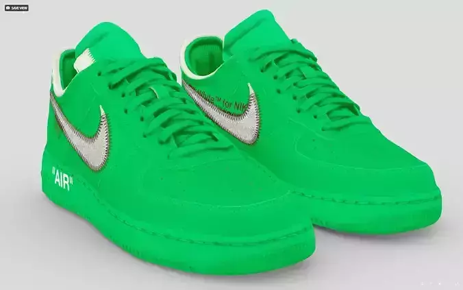 AIR FORCE OFF-WHITE green