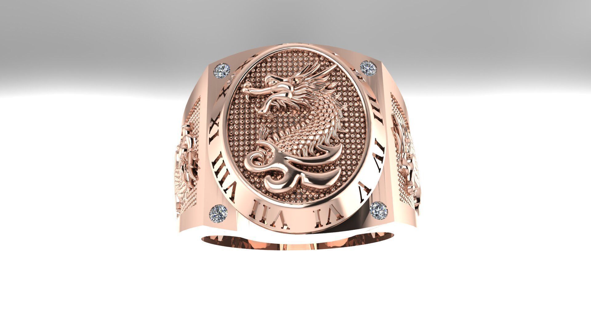 Men Ring 189 3D print model_12