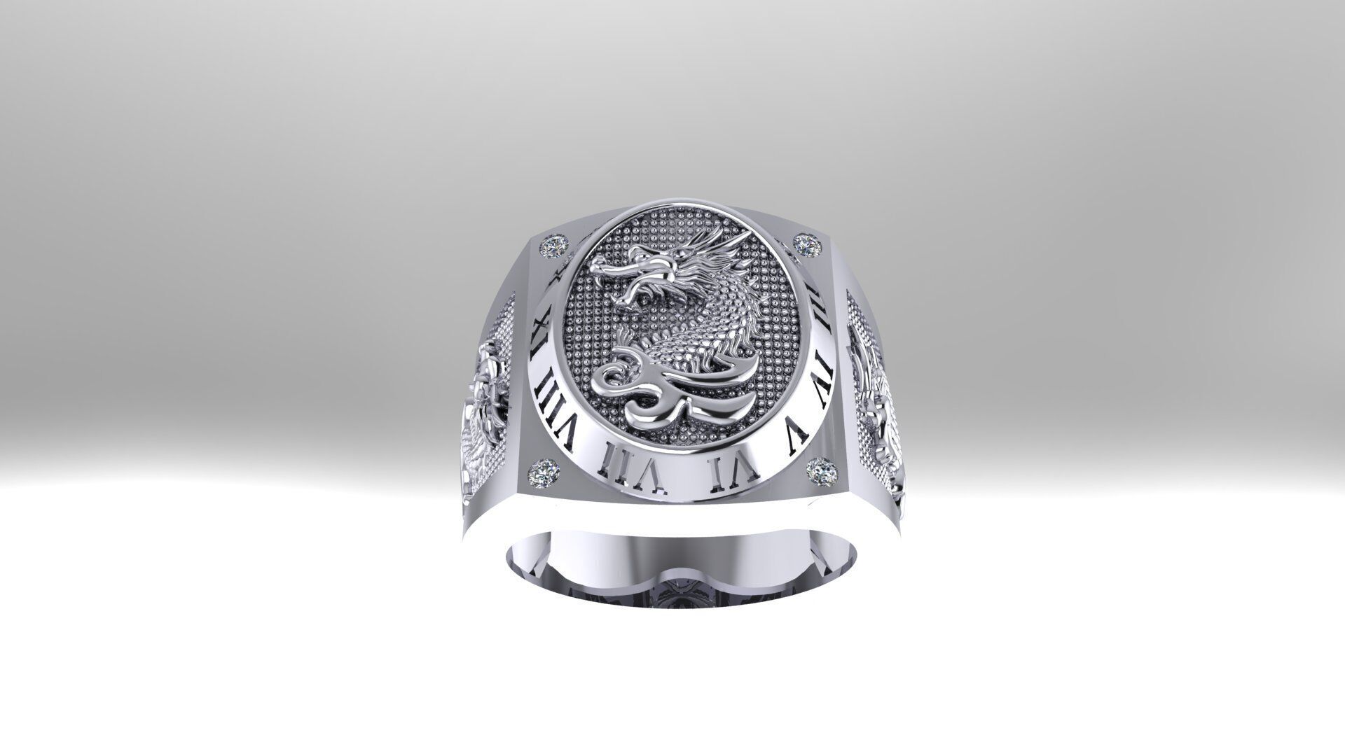 Men Ring 189 3D print model_8