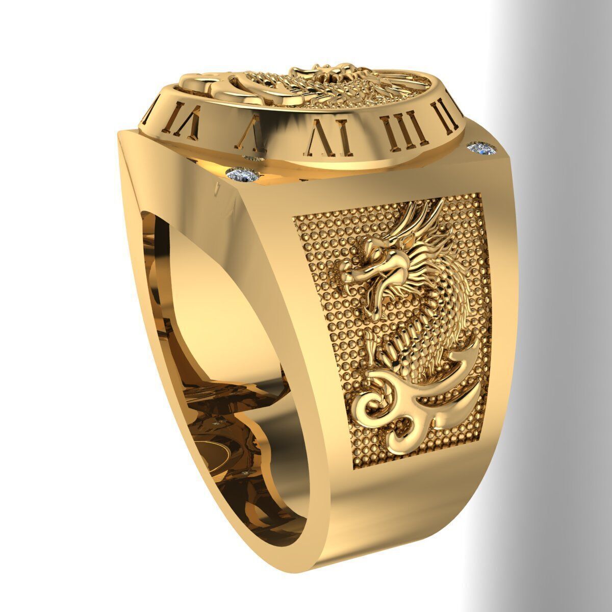 Men Ring 189 3D print model_6