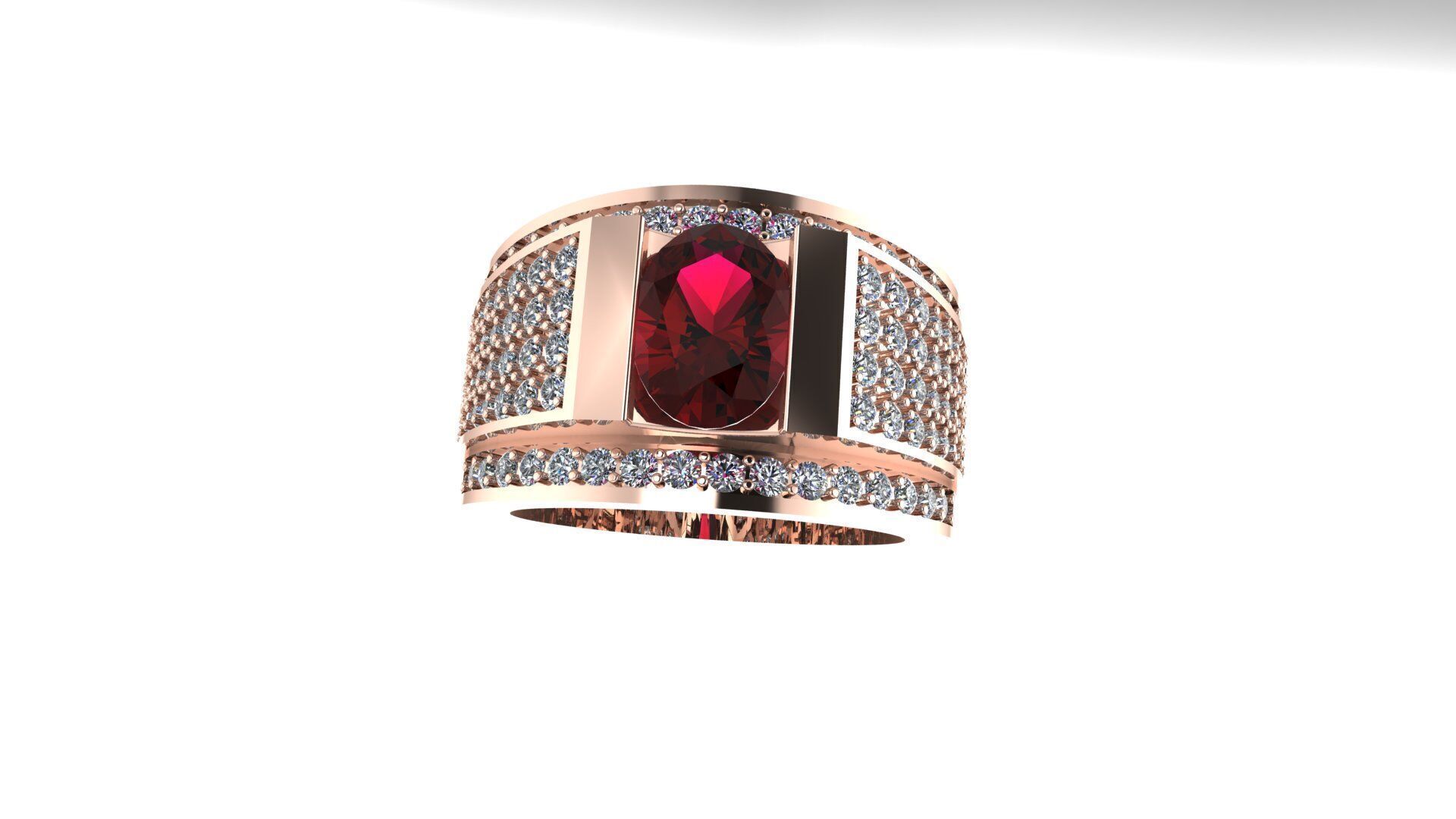 Men Ring 190 3D print model_12