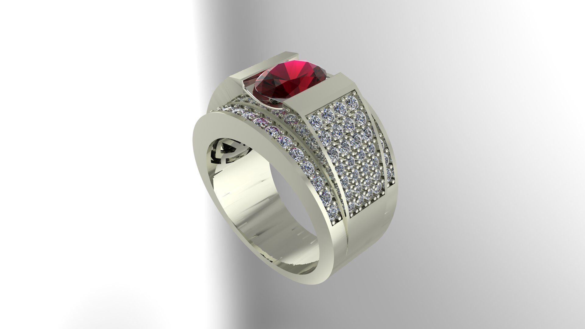 Men Ring 190 3D print model_10