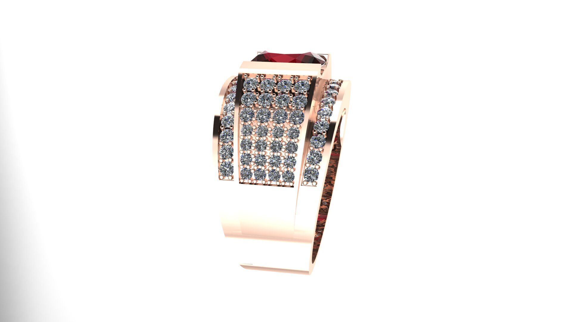 Men Ring 190 3D print model_3