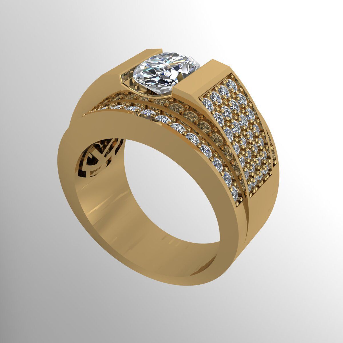 Men Ring 190 3D print model_5
