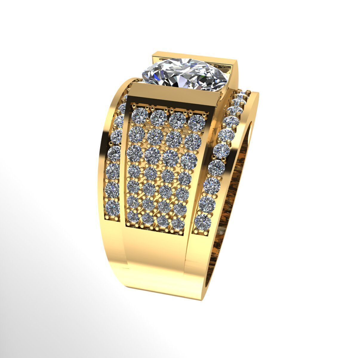 Men Ring 190 3D print model_7