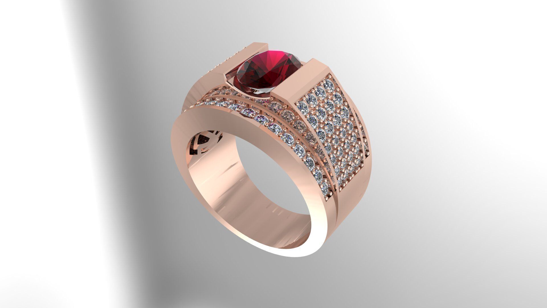 Men Ring 190 3D print model_1
