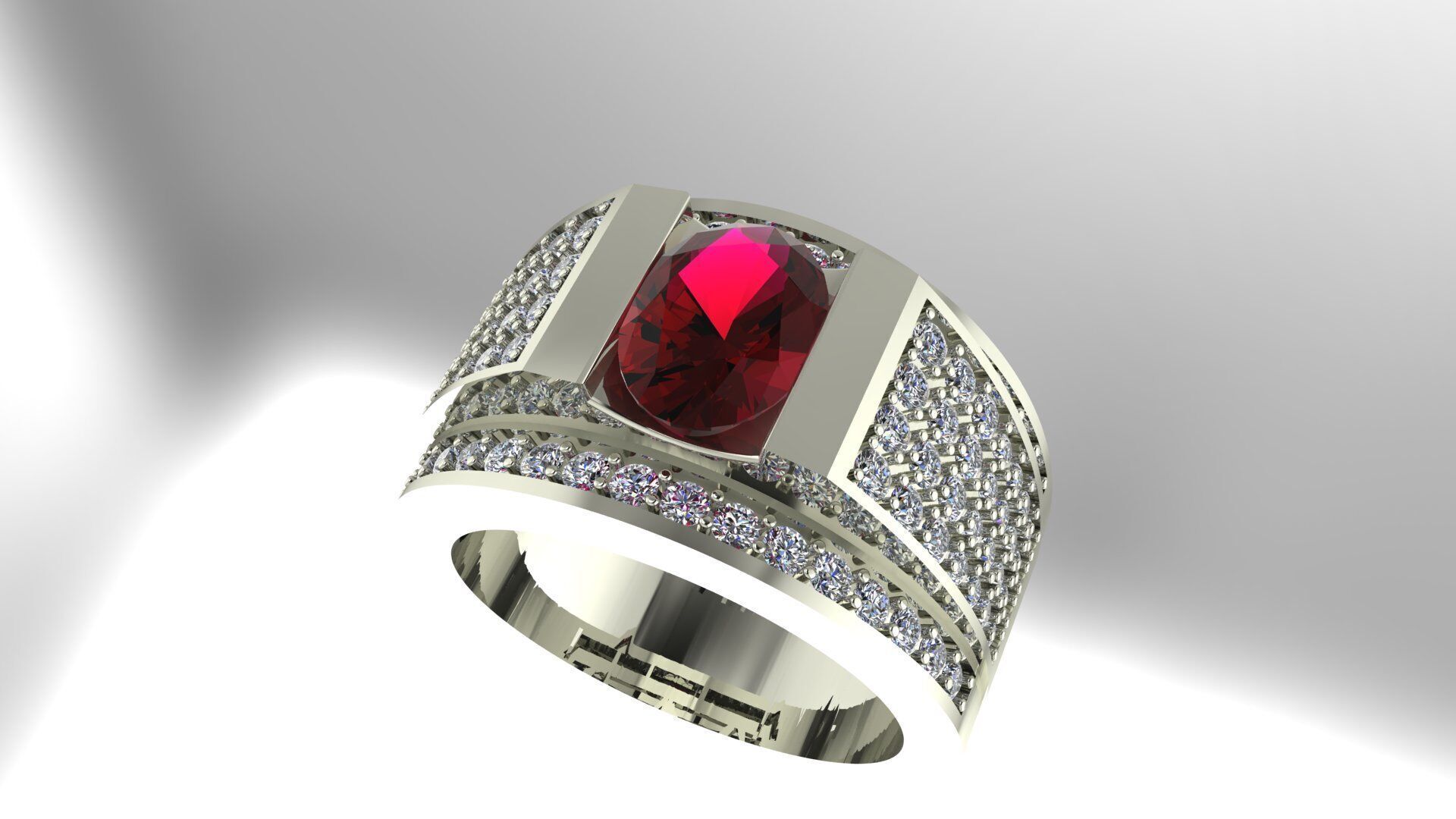 Men Ring 190 3D print model_9