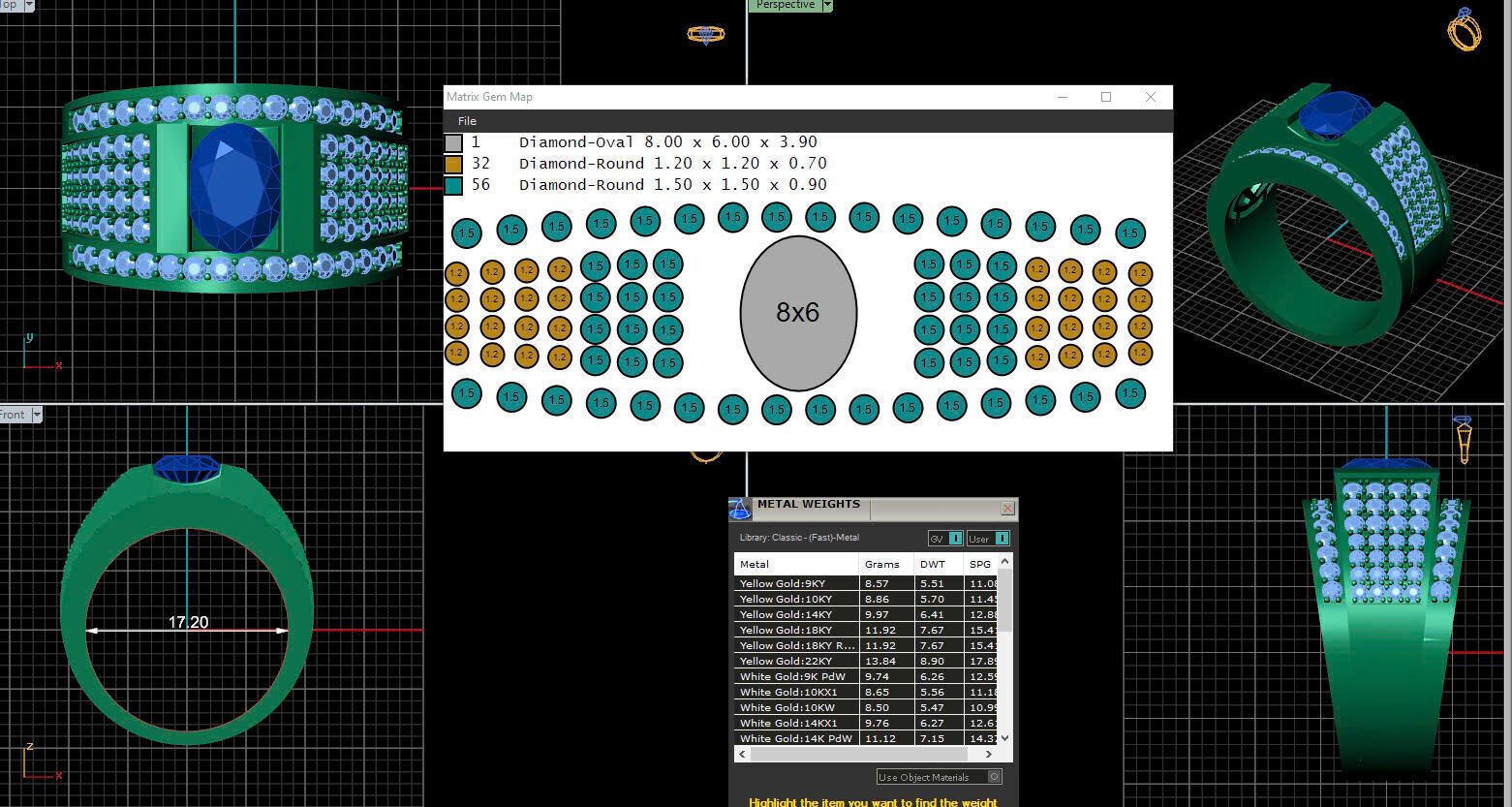 Men Ring 190 3D print model_4