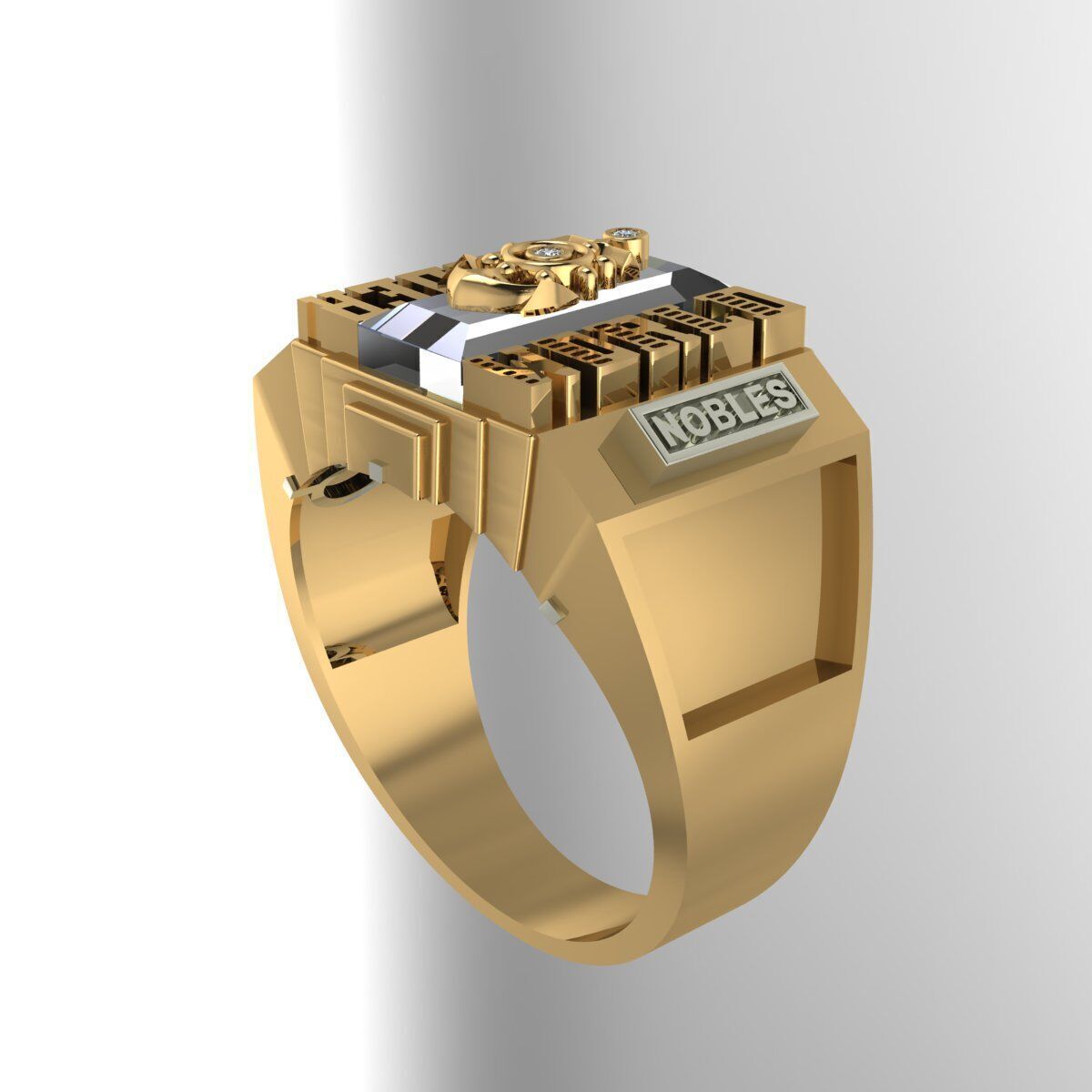 Men Ring 191 3D print model_6