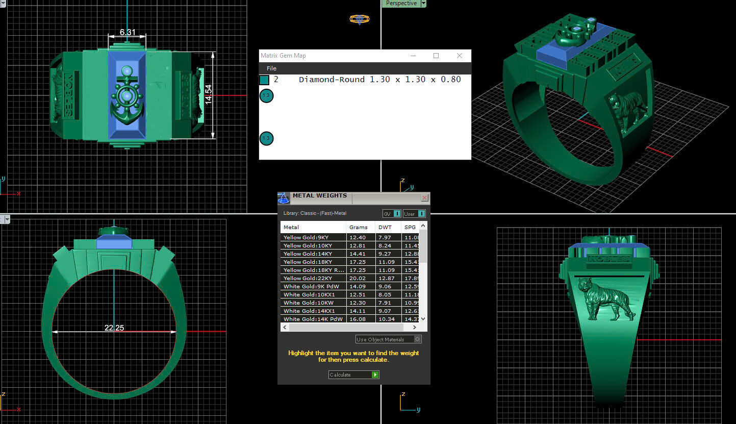 Men Ring 191 3D print model_4