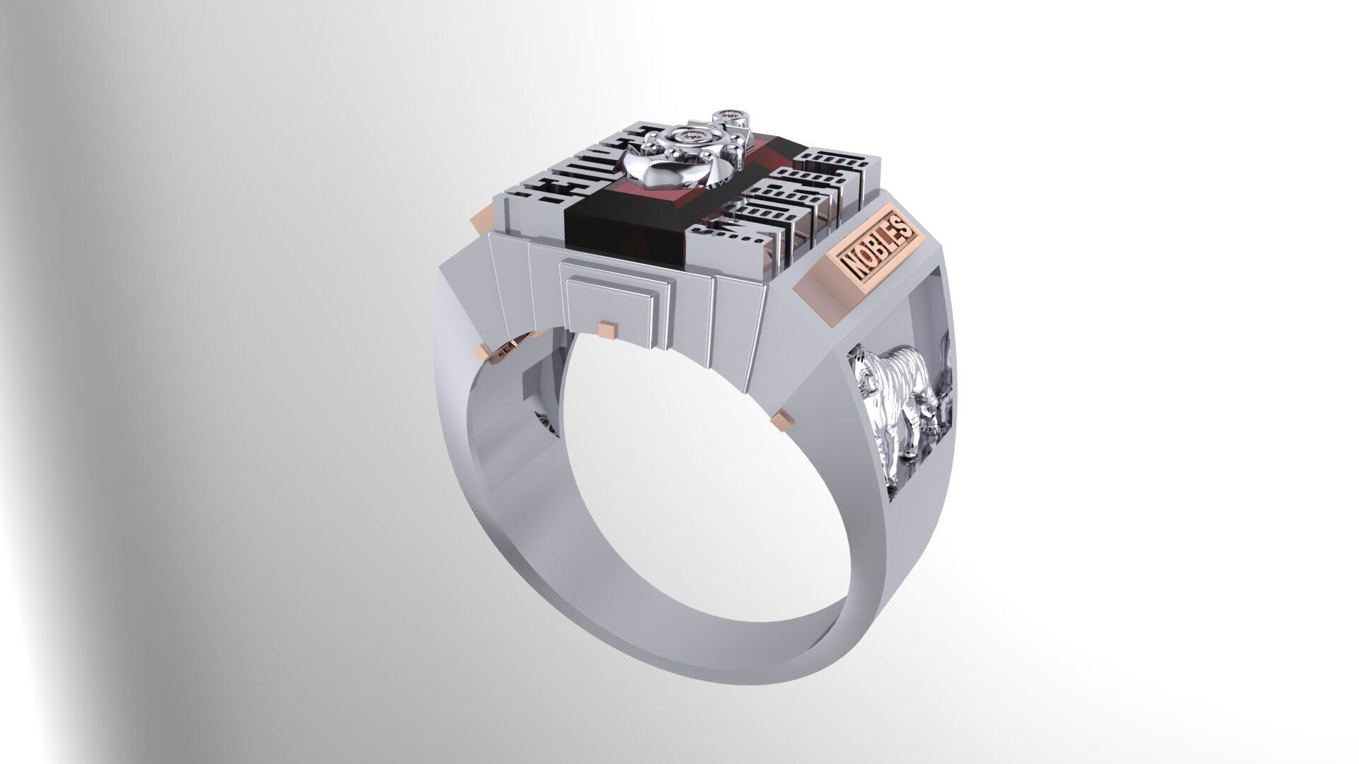 Men Ring 191 3D print model_9