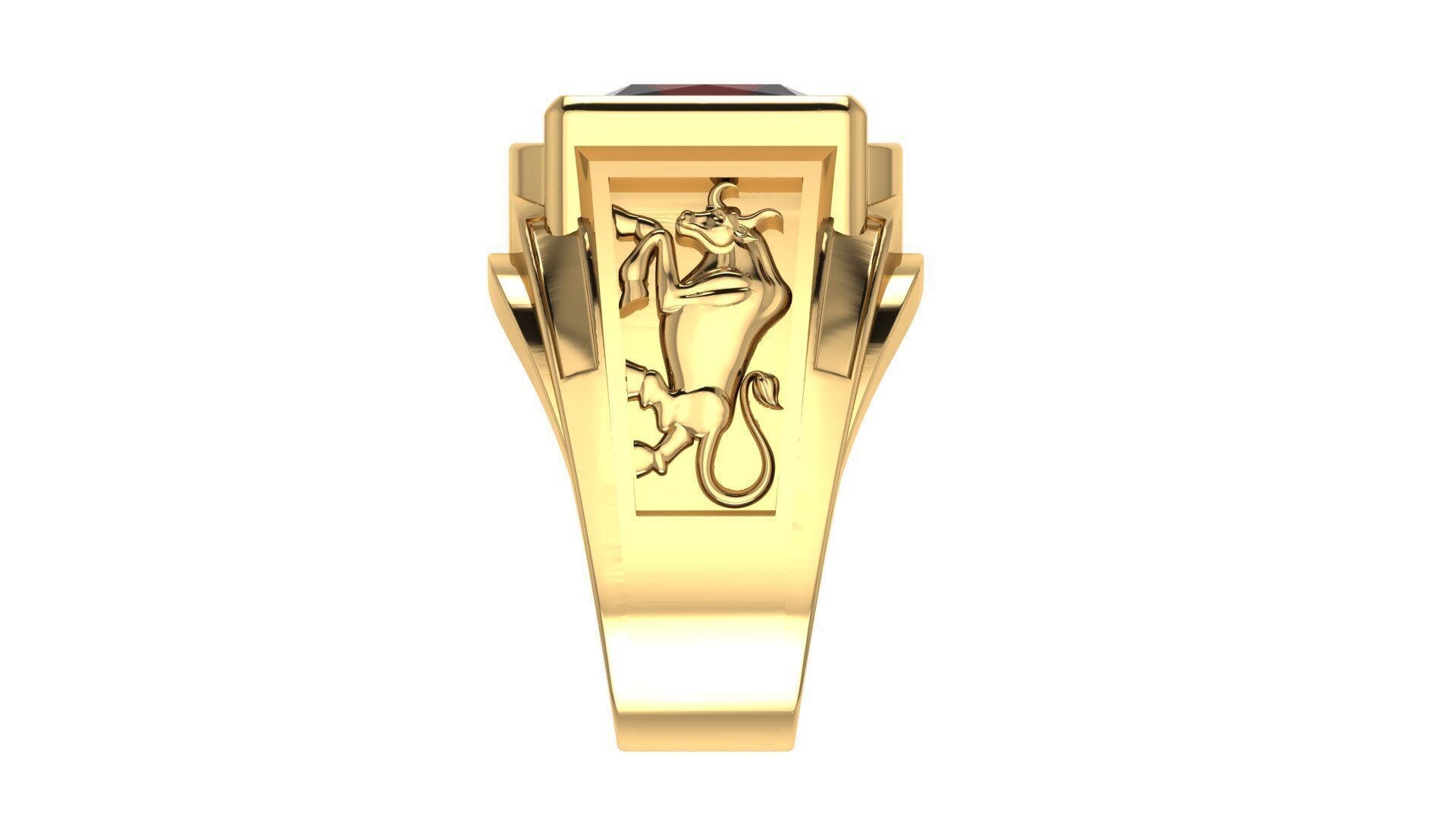 Men Ring 195 3D print model_3