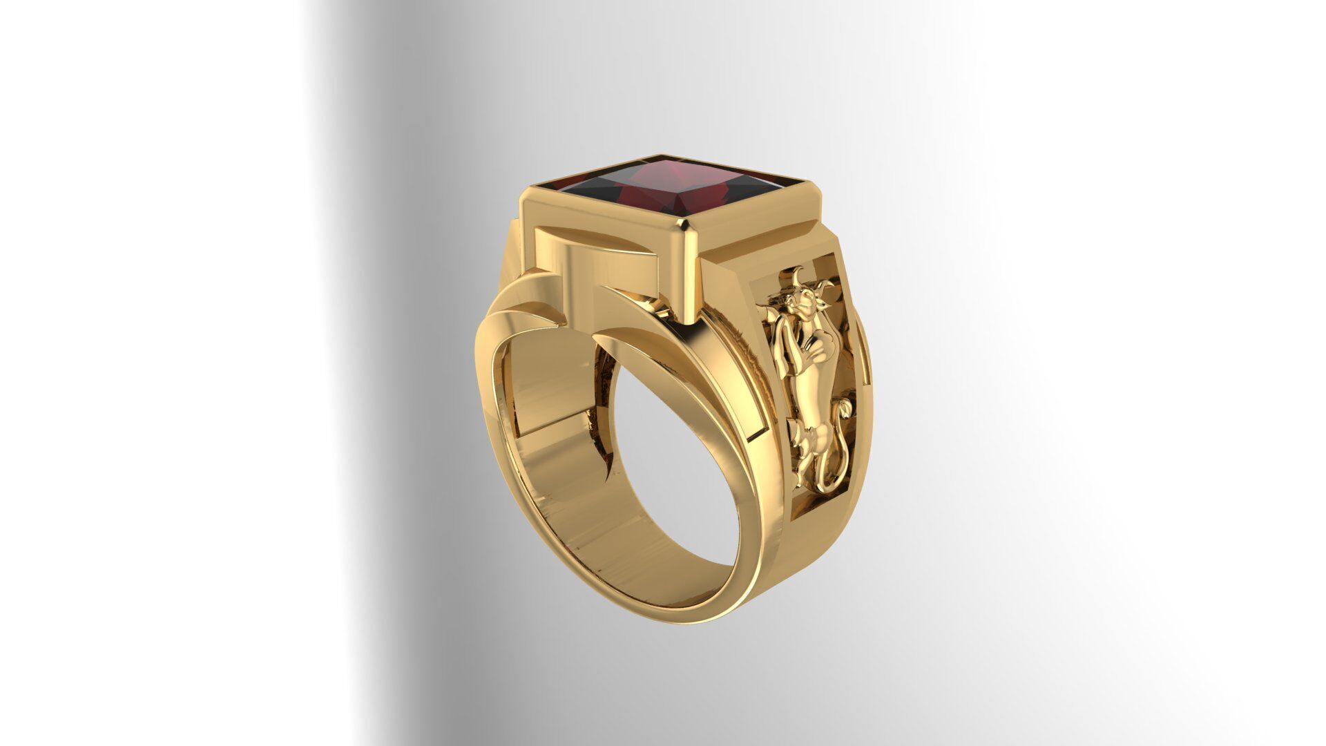 Men Ring 195 3D print model_4