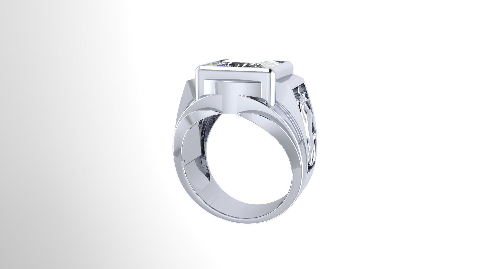 Men Ring 195 3D print model_5
