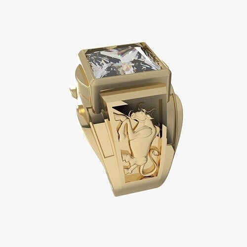 Men Ring 195 3D print model