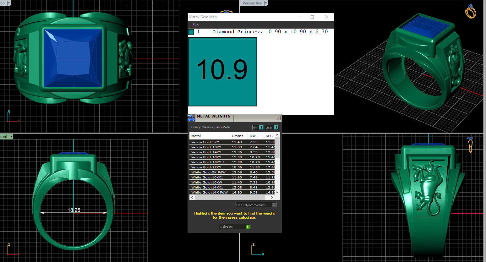Men Ring 195 3D print model_8
