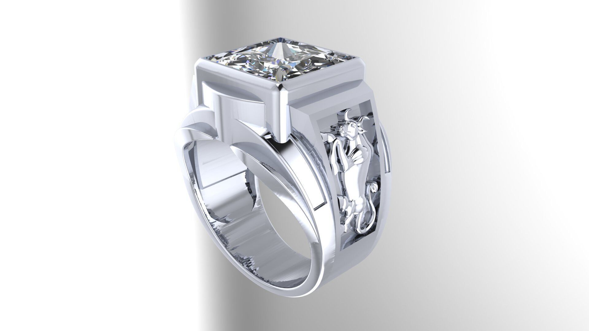 Men Ring 195 3D print model_6