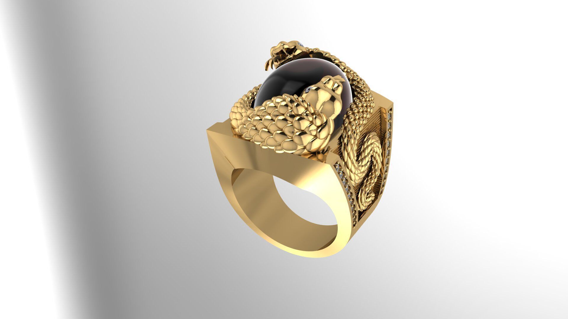 Men Ring 198 3D print model_1