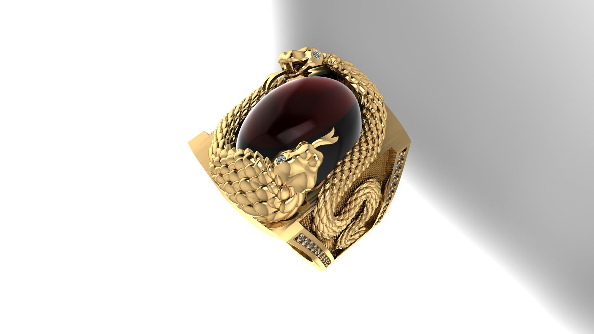 Men Ring 198 3D print model_5