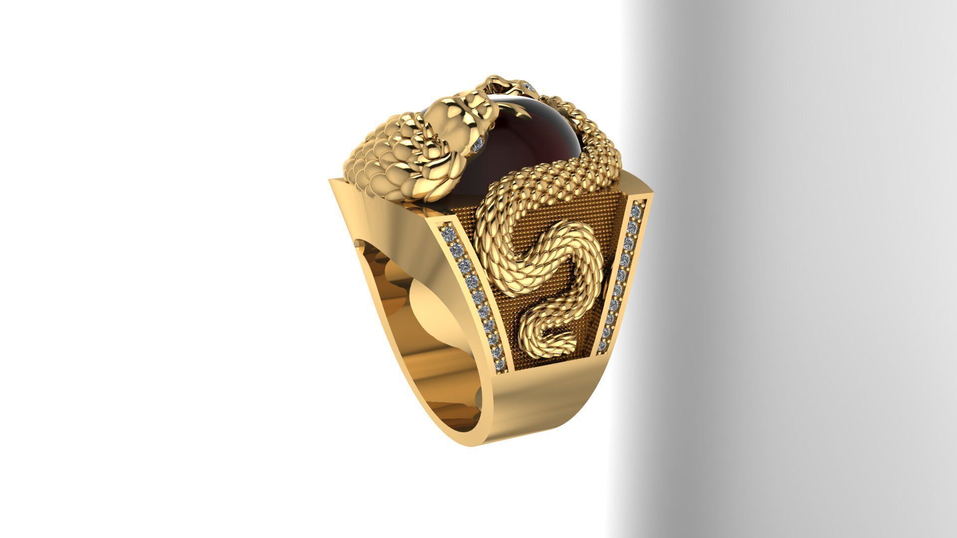Men Ring 198 3D print model_2