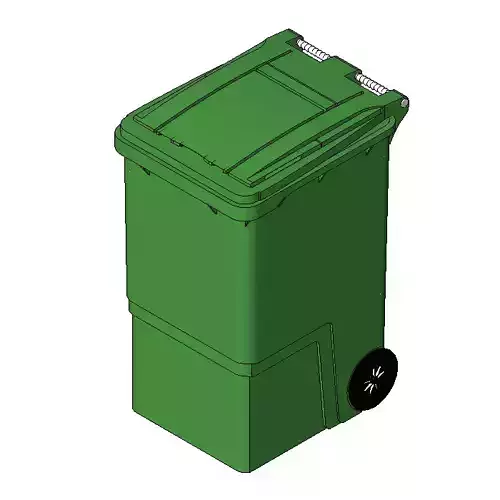 240L Waste Bin Revit Family  3D print model