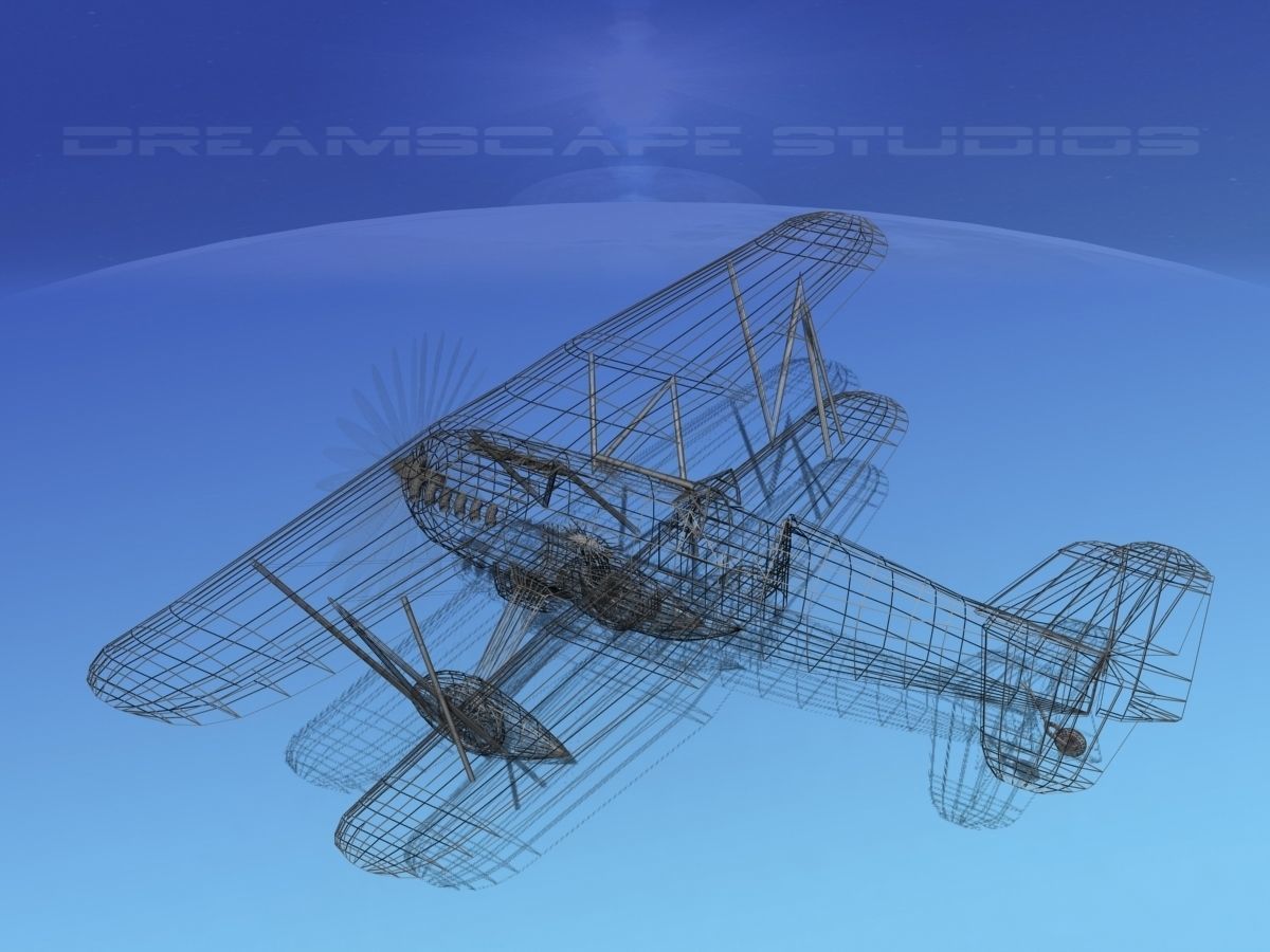 Curtiss P-6E Hawk V04 3D model_16