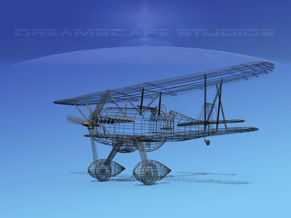 Curtiss P-6E Hawk V04 3D model_11