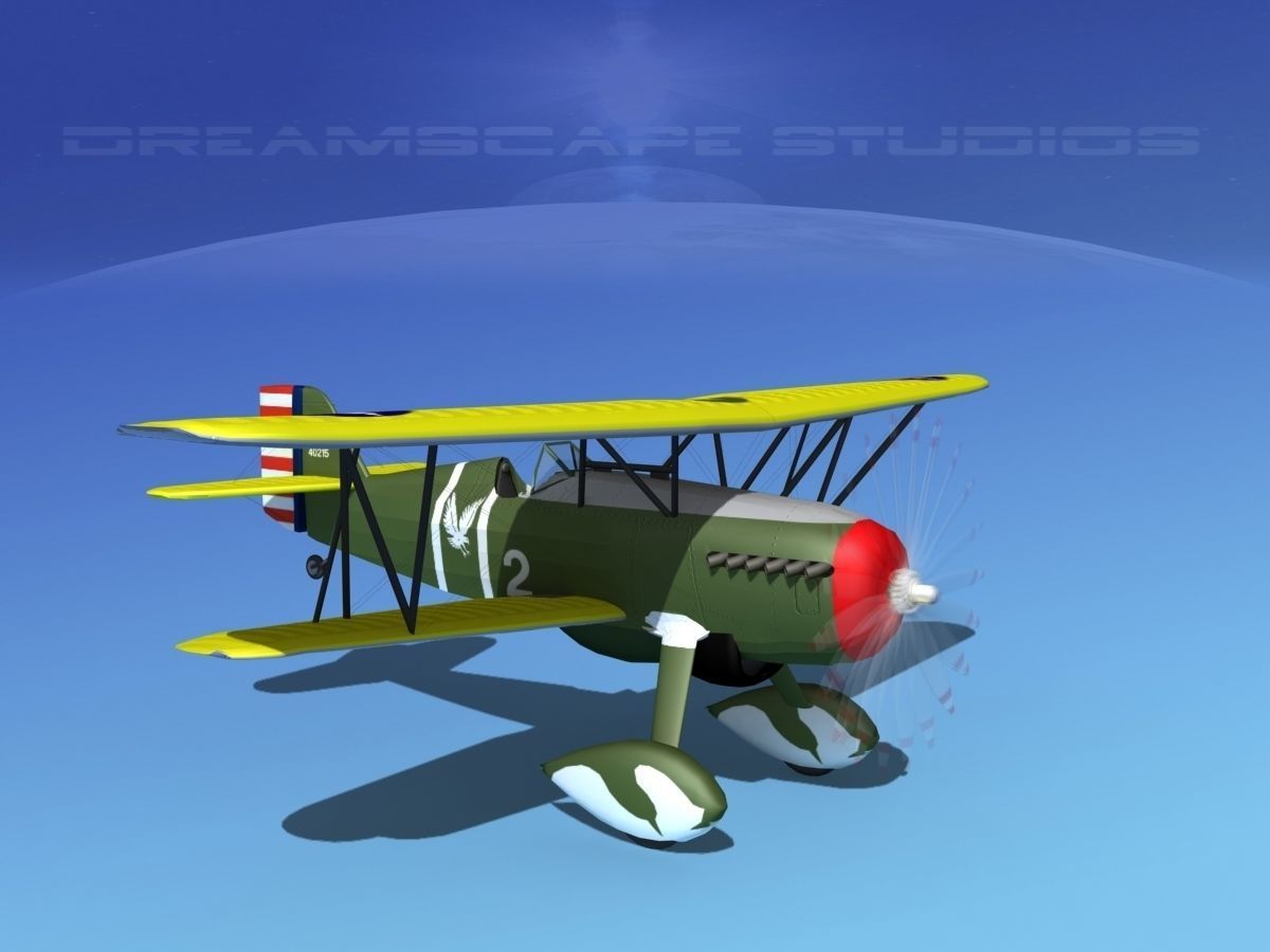Curtiss P-6E Hawk V04 3D model_3