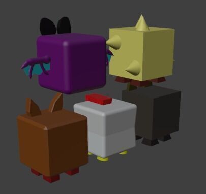 Low Poly Pet Pack Low-poly 3D model_2