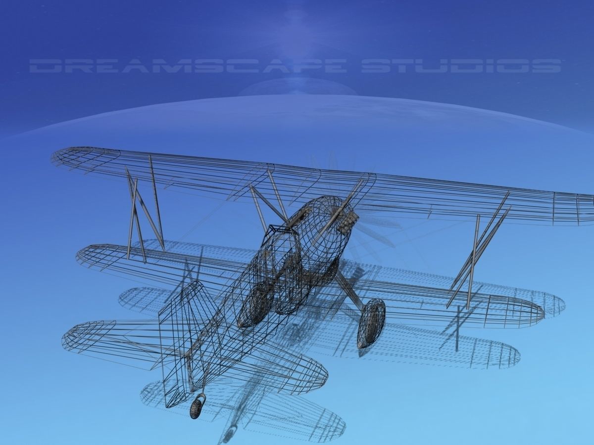 Curtiss P-6E Hawk V06 3D model_13