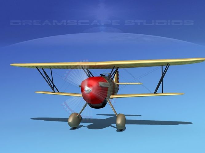 Curtiss P-6E Hawk V06 3D model