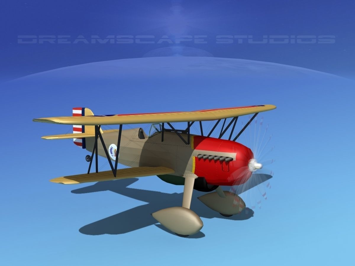Curtiss P-6E Hawk V06 3D model_3